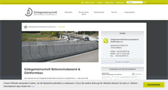 Desktop Screenshot of guetegemeinschaft-betonschutzwand.de
